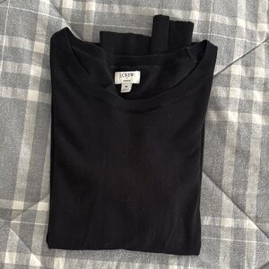 J. Crew Black Teddie Top